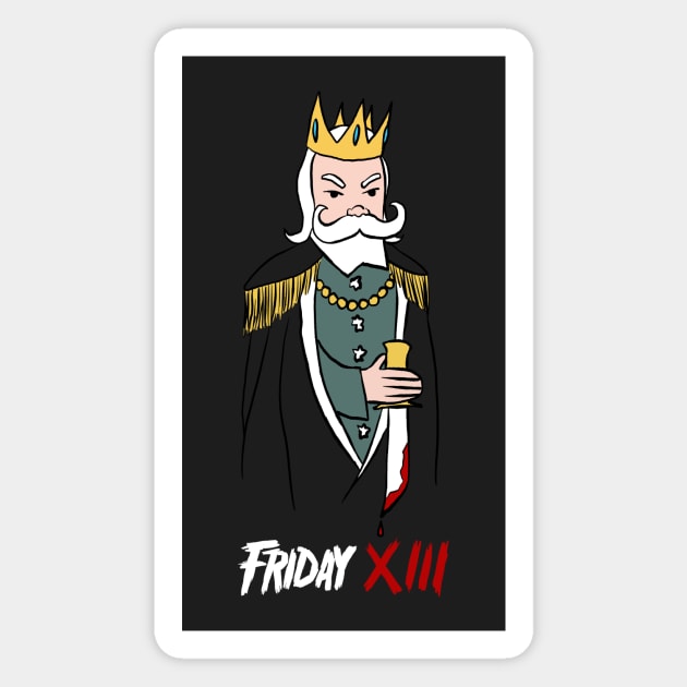 FRIDAY XIII Magnet by Figbar Lonesome